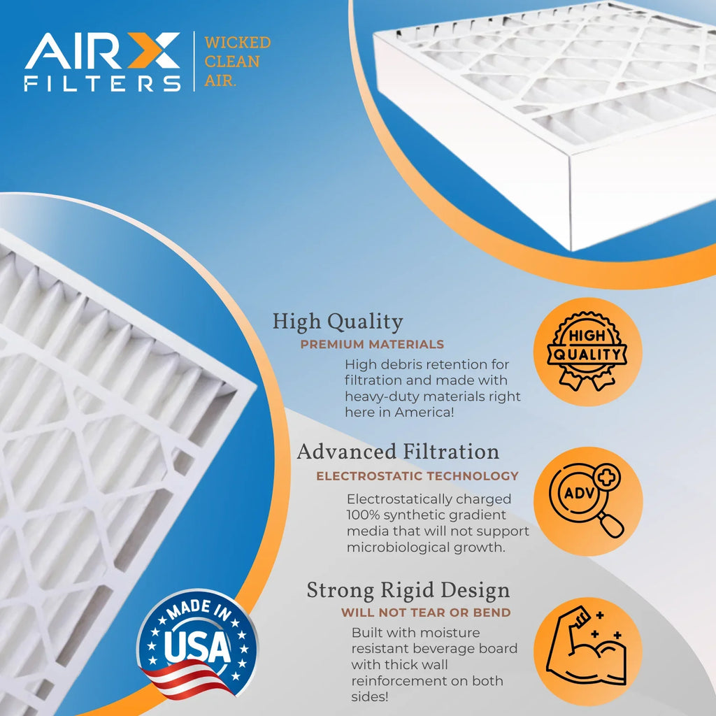 CLEAN 7 2 to 1200 MERV with Pack Comparable FPR Air X0585 Compatible Lennox MPR 1000, WICKED AIRX AIR. 20x20x5 Filter Air FILTERS MPR & by Filter 11