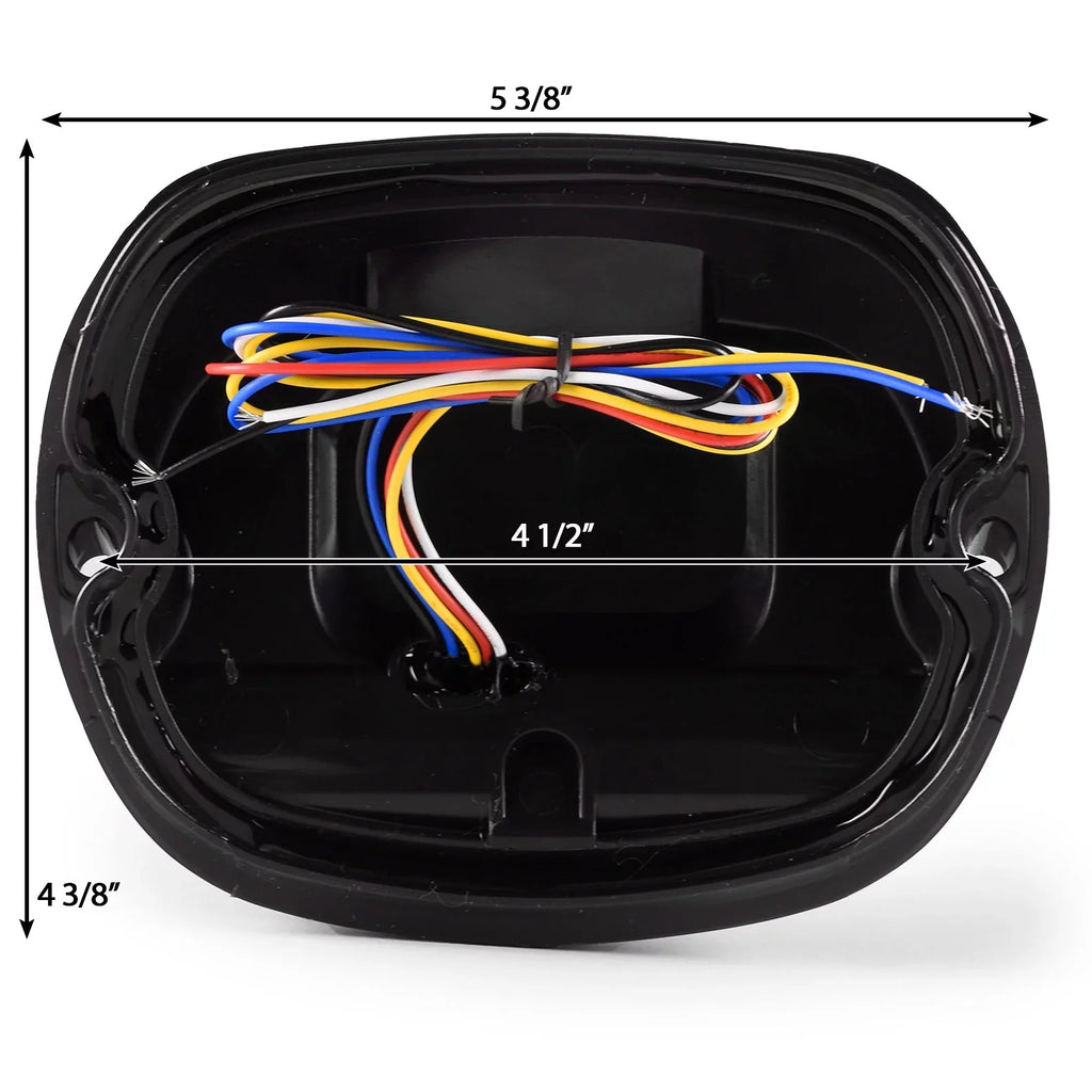 Classic Turn Fits - Glide Electra Light Tail CVO Headlights Light Smoke Round Krator Running Signals Harley 2006-2013 FLHTCUSE Most with 6-1/4" Profile Ultra Davidson Low Compatible Brake Light LED