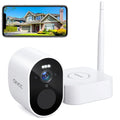 Security up Surveillance Sound 128GB, Night Camera, Vision, Hub to Outdoor with Waterproof,Color 1 Camera,1080P IP66 Storage Wireless Light Cam Alarm,