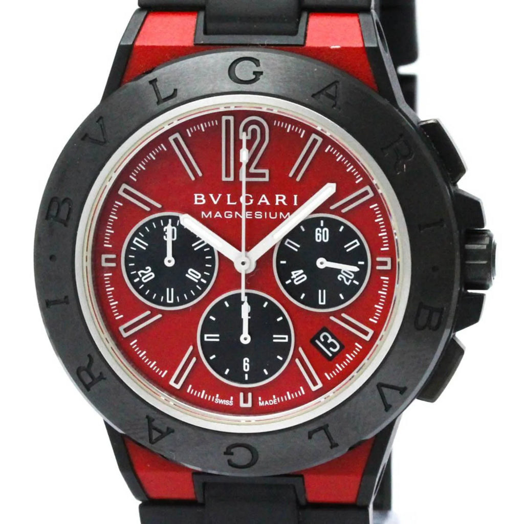 Chronograph Ceramic Magnesium (Good) BF567466 Diagono Automatic Watch DG42SMCCH Pre-Owned BVLGARI