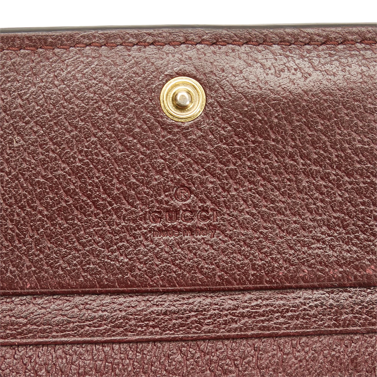 Leather Calf (Good) Ophidia Red Small Wallets Pre-Owned Authenticated Unisex Gucci