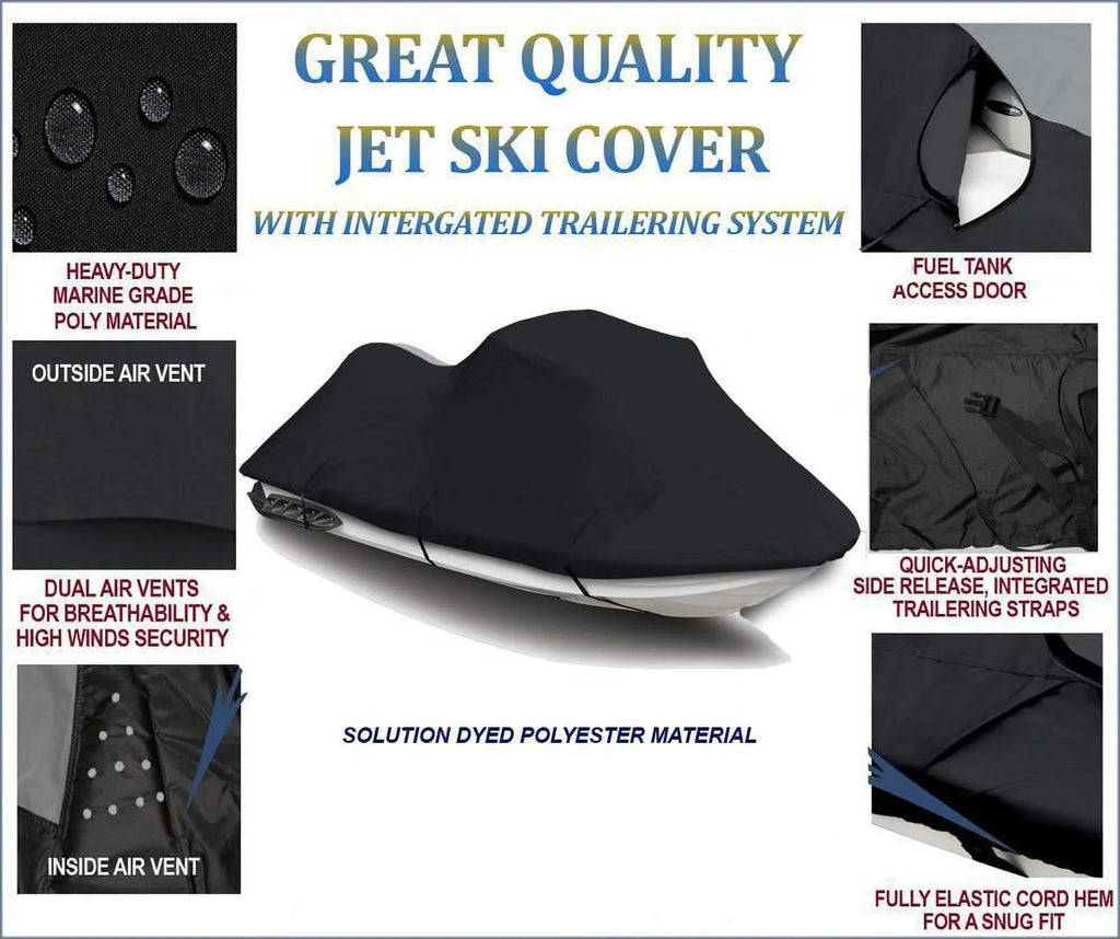 THE for PWC JetSki Cover OF Ski Cover 1997-2006 Kawasaki Compatible SKI LINE Cover JET Jet STX TOP 900 BLACK