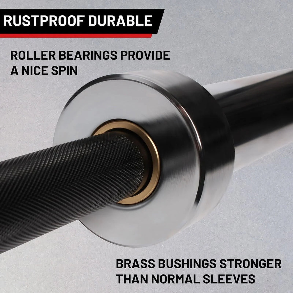 Chrome Black POUND Hard Weights Olympic Bar Barbell Barbells,1000 Chrome Solid Power Lifting Lifting