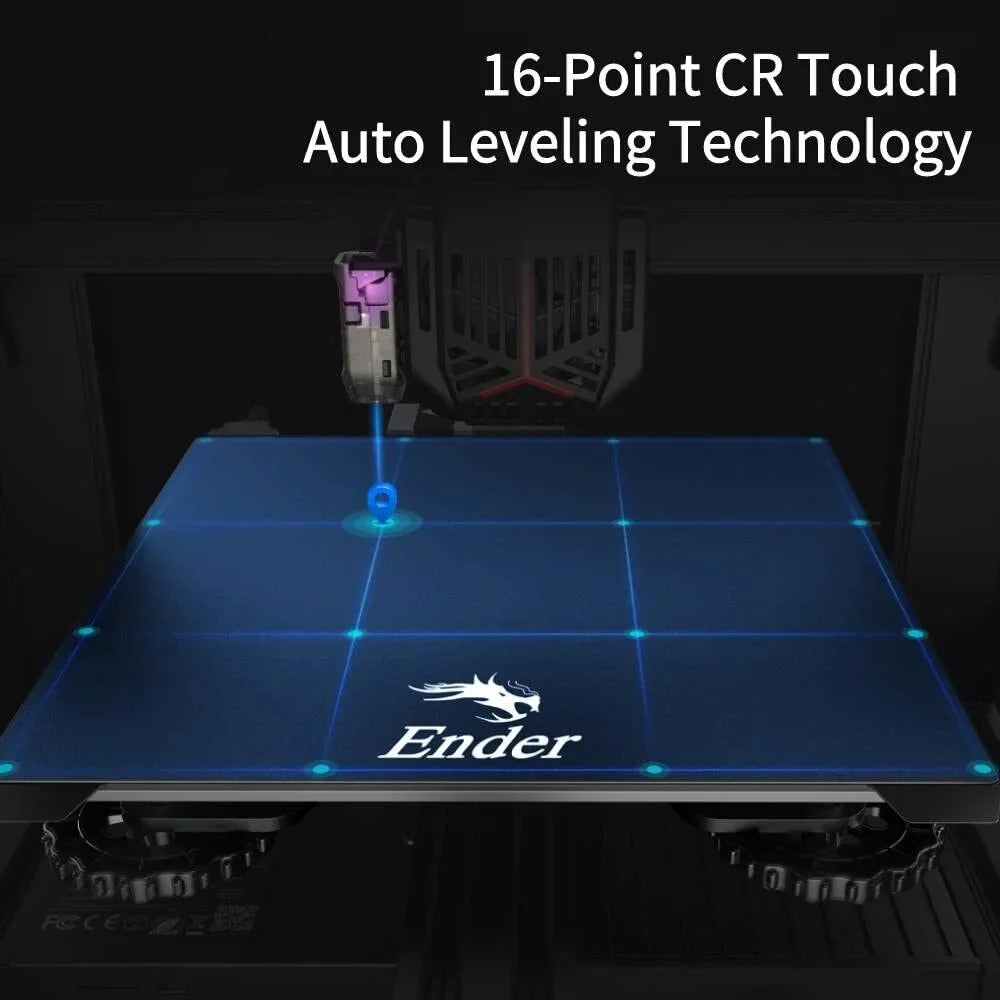 Kit, Extruder, Steel Spring 95% Creality with 220220250mm Auto-Leveling Ender Official 3 V2 Touch 3D Neo 3D Pre-Installed Printer Platform, PC Printers, CR Full-Metal