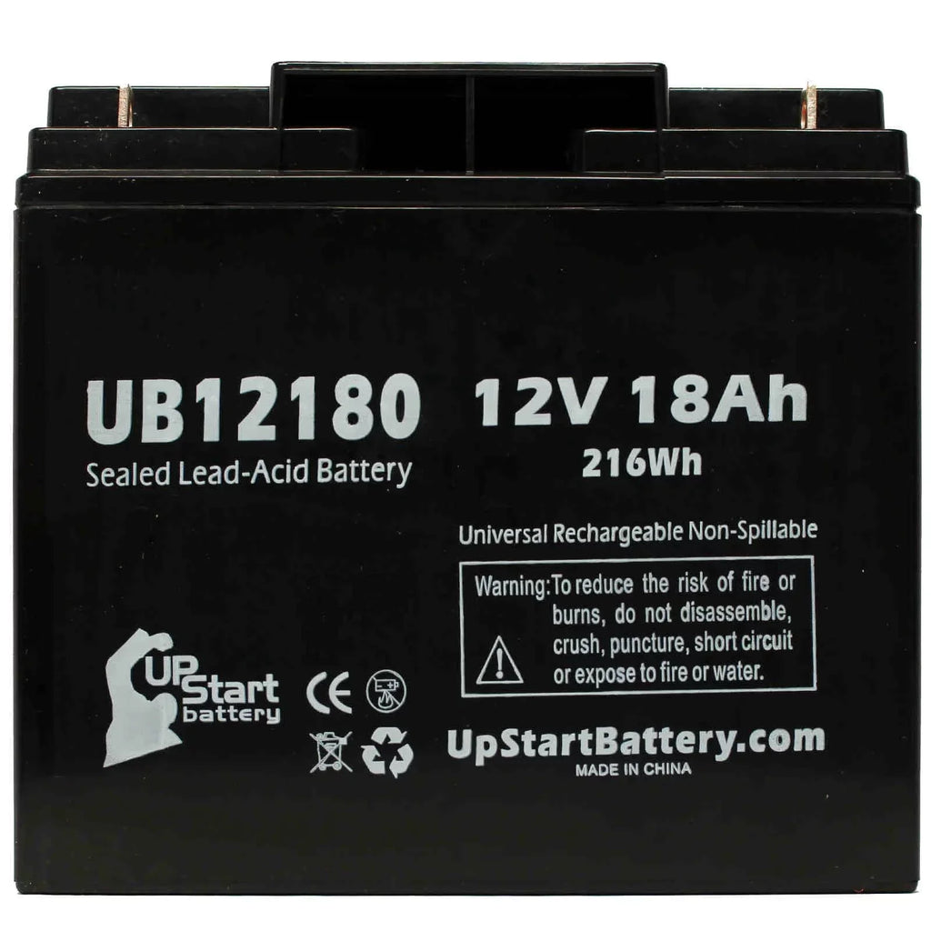 Battery 18000mAh, 18Ah, Battery Sealed AORTA UB12180 Lead Universal T4 (12V, 4x 100 SYSTEM SLA) Compatible PUMP - - INTRA AGM, Datascope Pack Terminal, Acid Replacement
