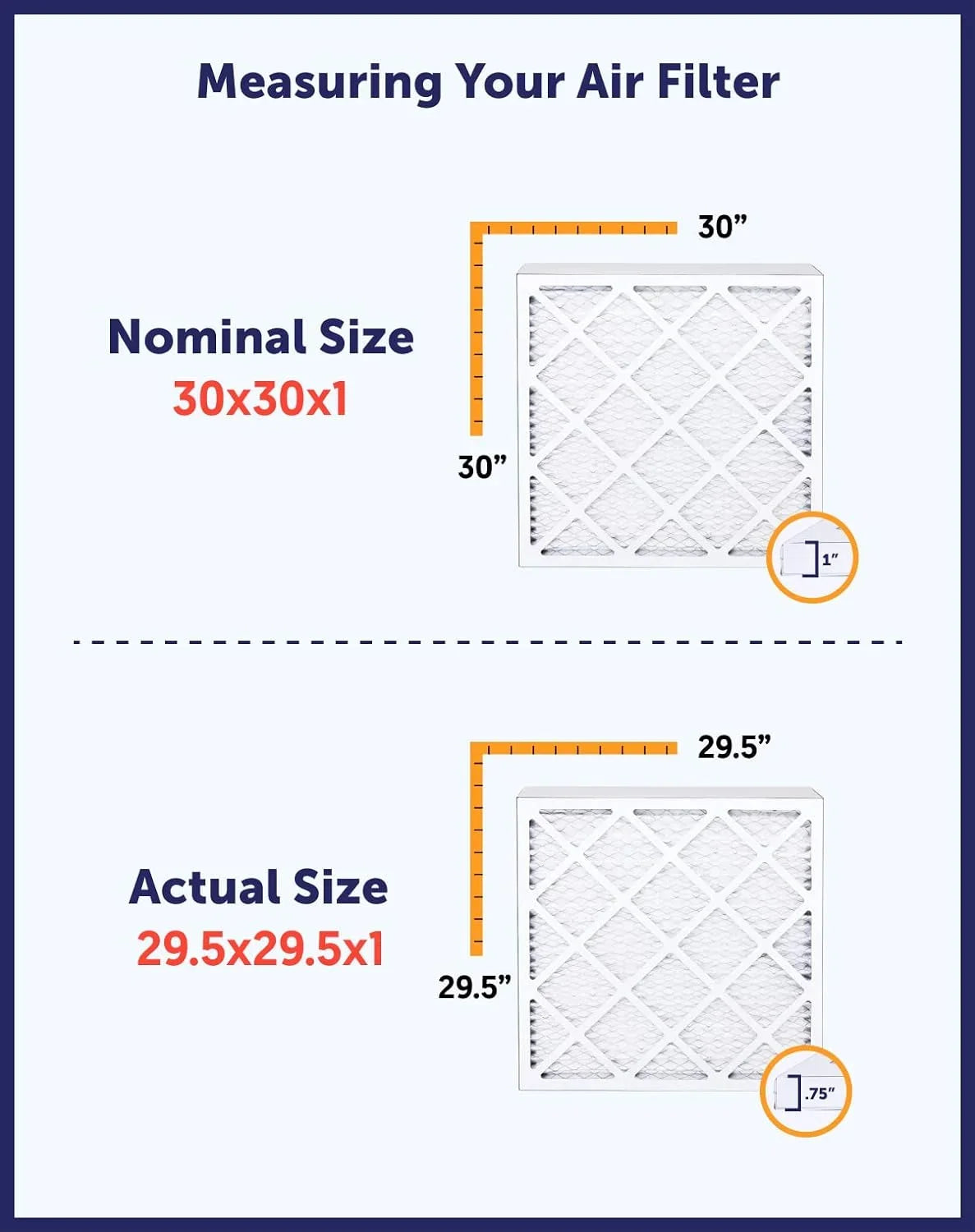27x12.5x1 x Pleated USA Air Filter Filter | x 8 27 Filters | 12.5 HVAC Size: MERV IN 4-PACK | Furnace MADE | Actual King .75" A/C