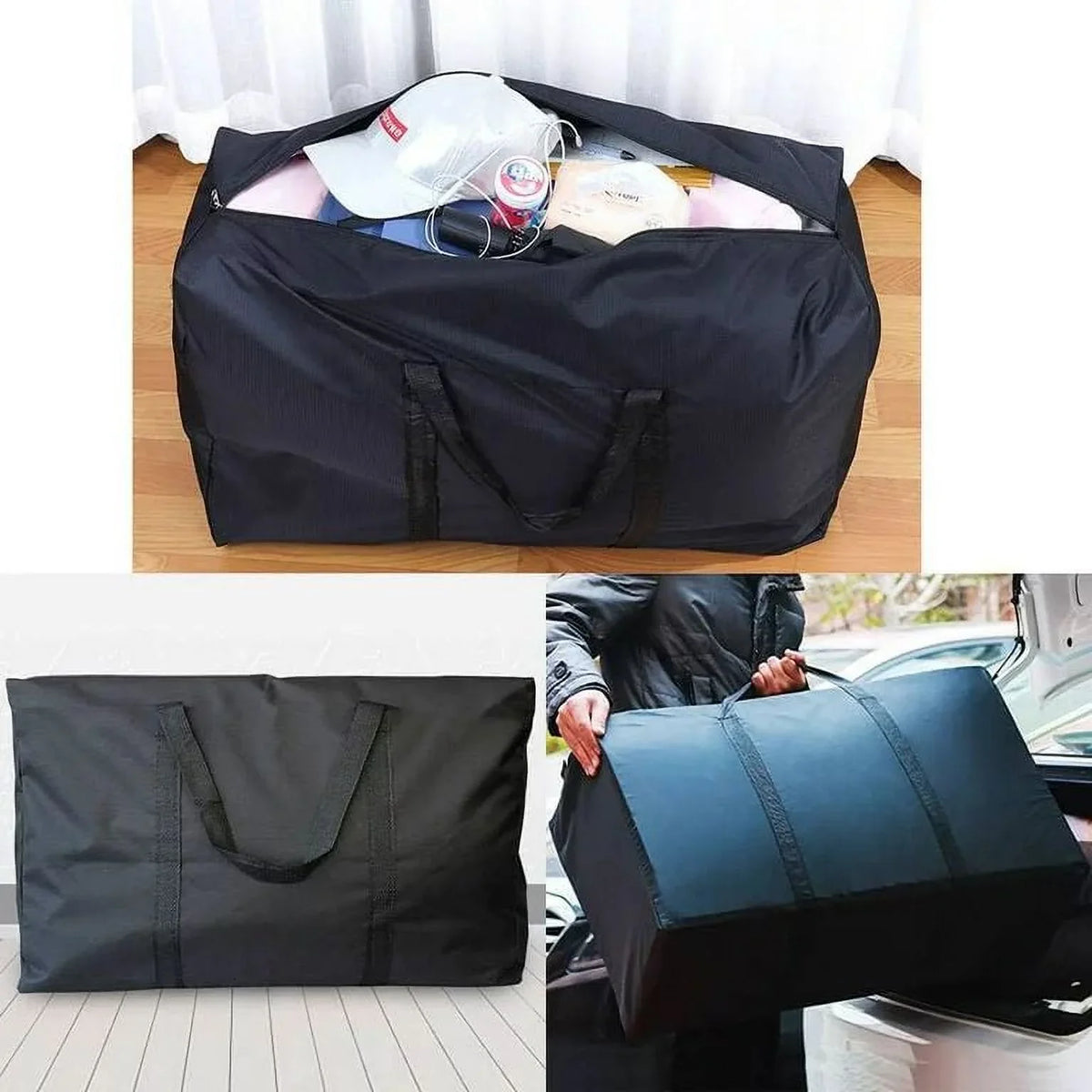 Bags, Supplies, Strong Heavy Packing Sherry Large Duty Handles Blue（4 & to Extra Moving Bags Zippers，Alternative Pack） & Storage Backpack Straps Boxes, Moving Moving