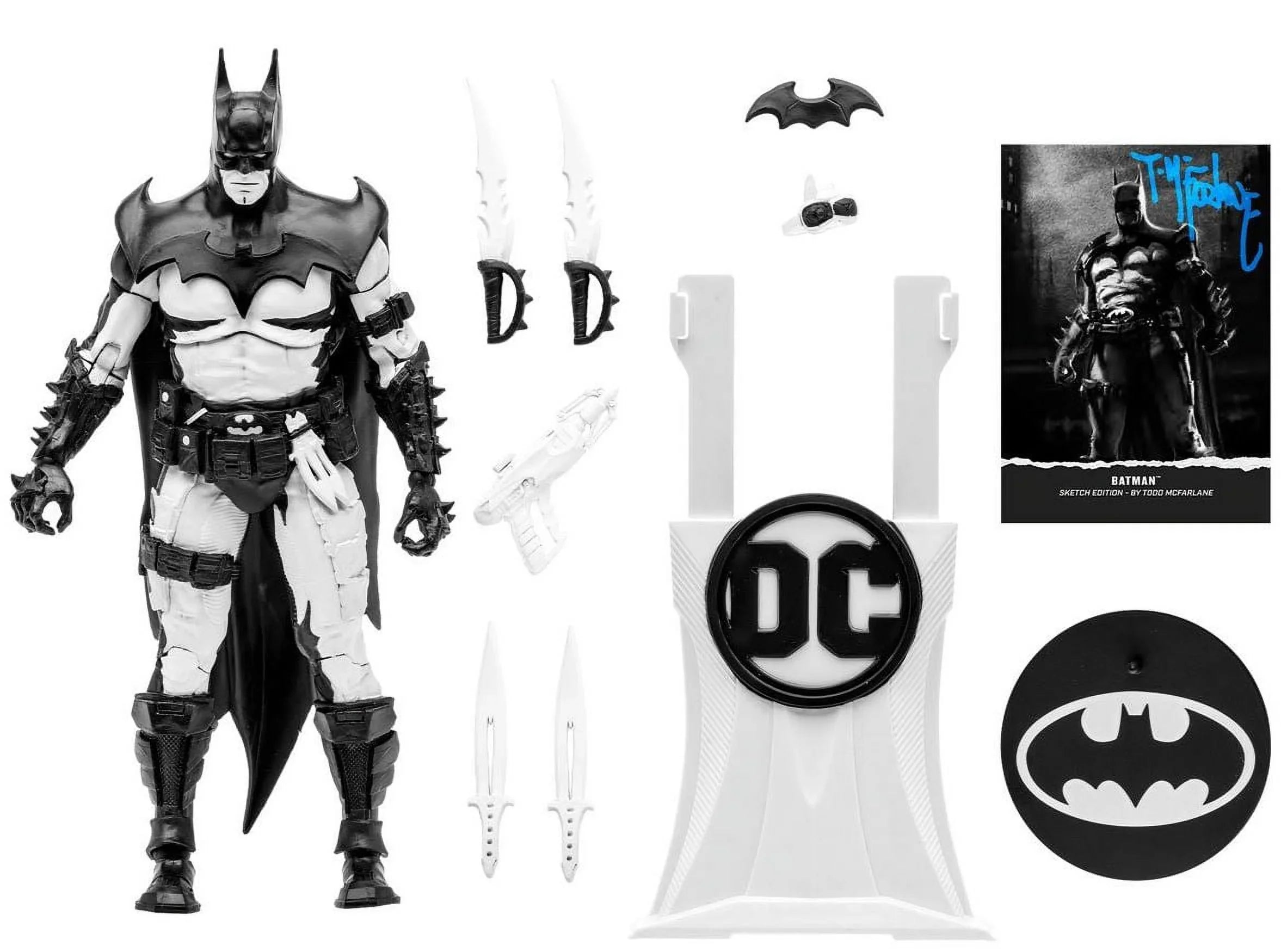 EE Label Gold Sketch Exclusive Action Multiverse DC Figure 7" Batman Edition