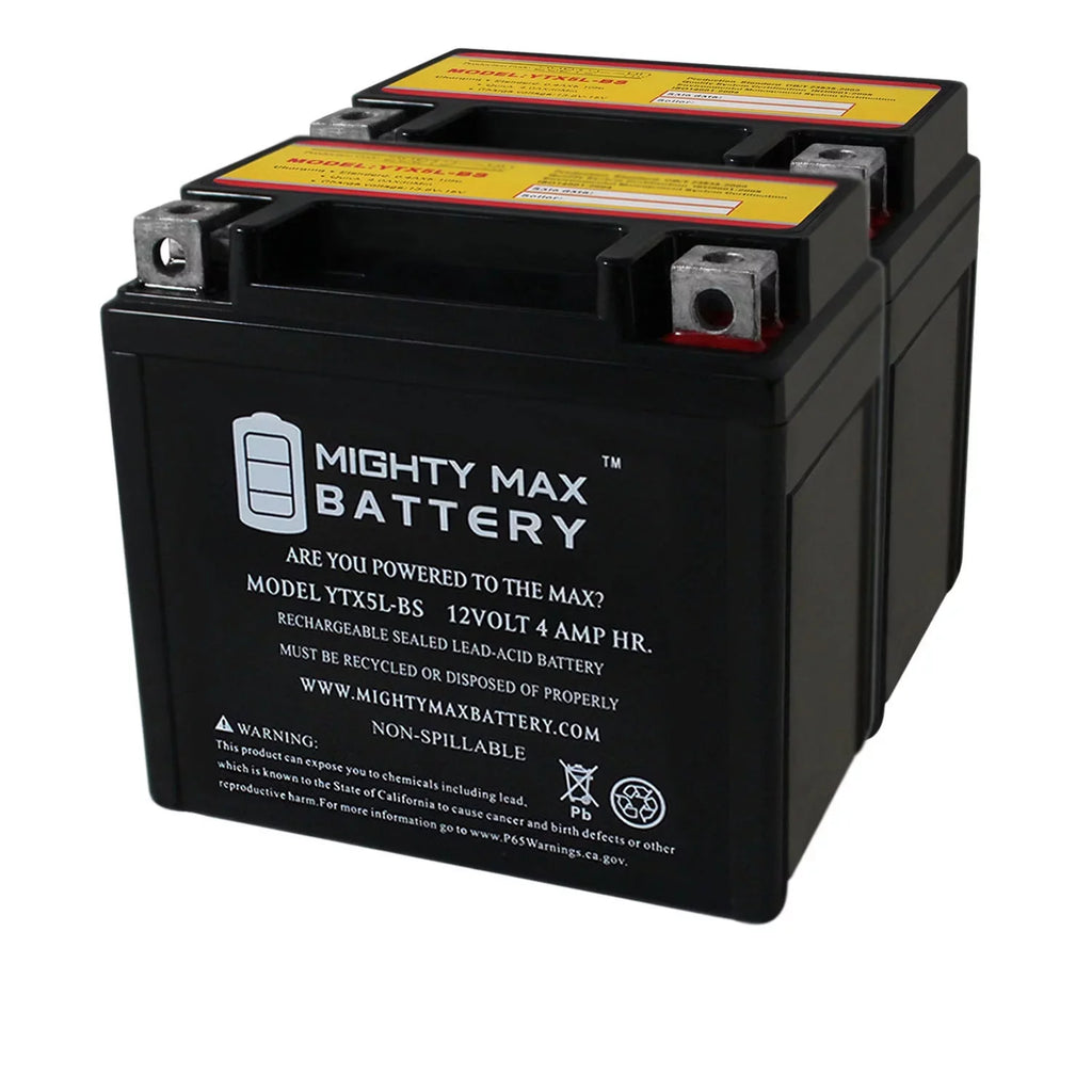 '- TTR230E 12V Pack 4AH 230 Yamaha 2017 YTX5L-BS Replaces Battery 2