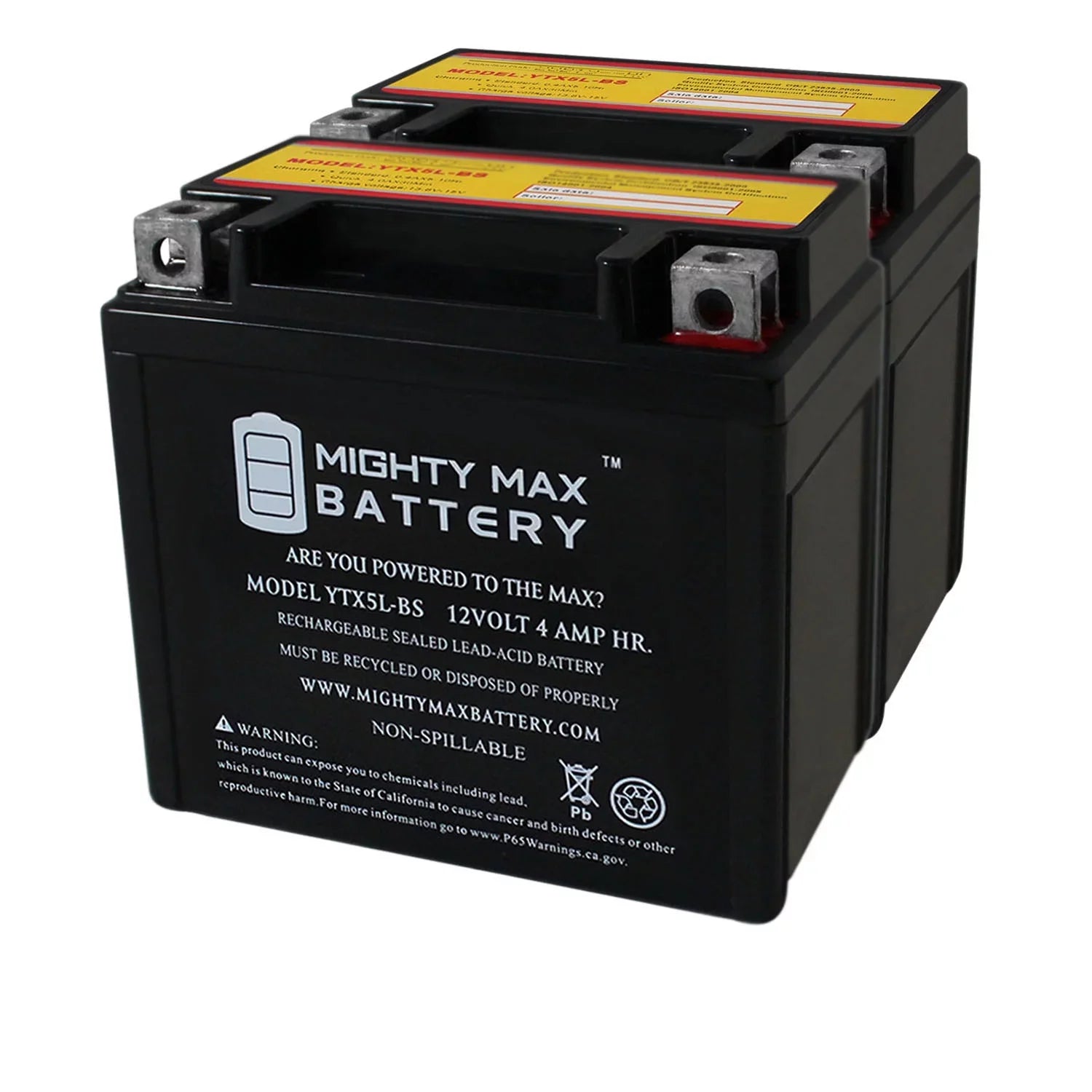 '- TTR230E 12V Pack 4AH 230 Yamaha 2017 YTX5L-BS Replaces Battery 2