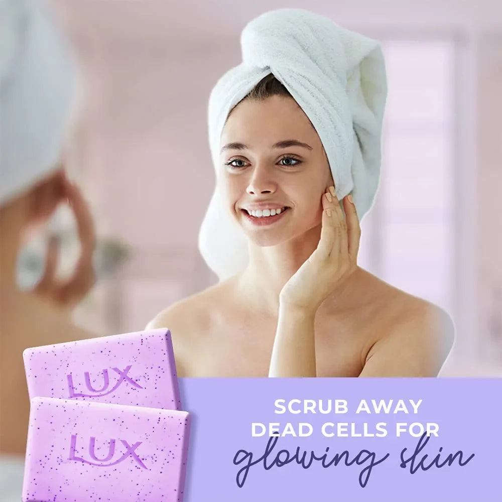 Lux Exfoliating Lavender Vitamin Soap C & 5X125G