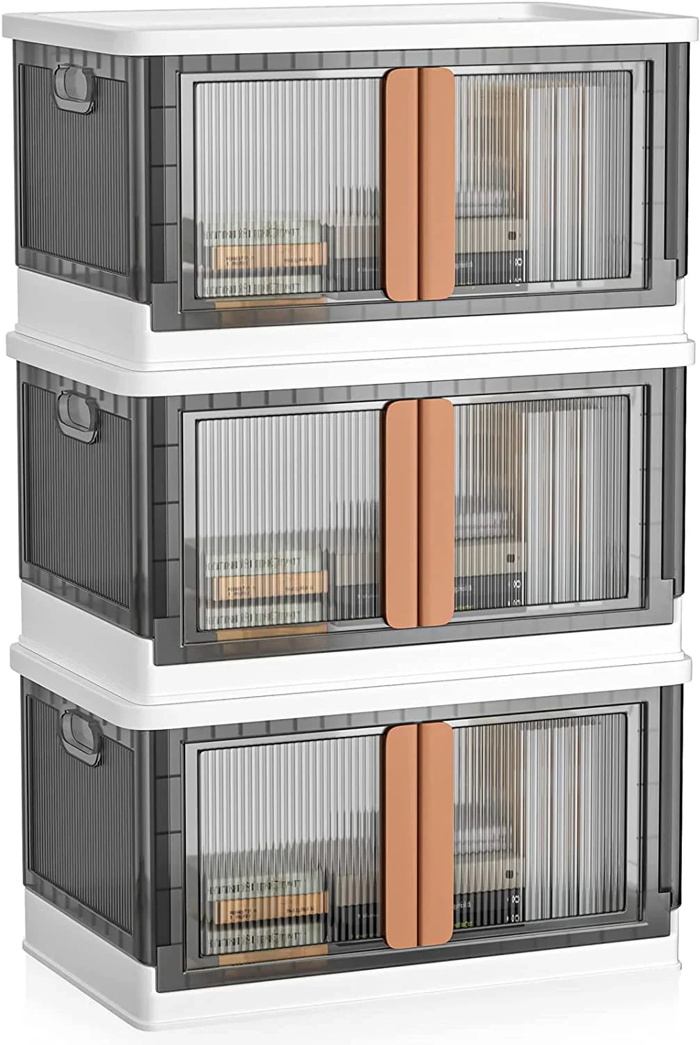 RV, office(3Packs) lids-76Quart storage for Storage bins,plastic storage storage drawers containers，Durable with bins kitchen, foldable hall, bedroom, large stackable