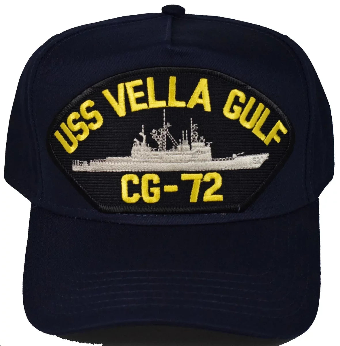BLUE USS Business CG-72 GULF HAT Veteran VELLA SHIP Owned NAVY - -