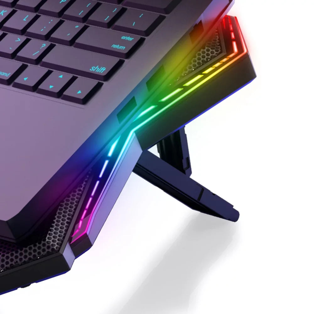 K40 Fans, and Cooler Laptop Stand Adjustable 6 Design Wind Speed, Mute with COOLCOLD