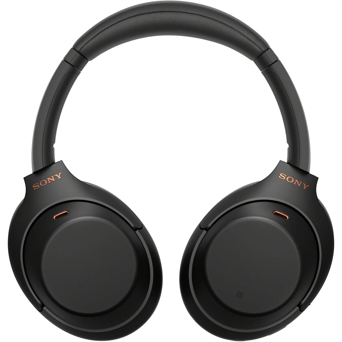 Connection WH-1000XM4 Type-C for Compact Cable, USB Wireless - Headphones Carry Plug Cloth Cable, Sony In-Flight Over-Ear Includes: Case & Microfiber Use, Noise-Canceling Adapter (Black) Cleaning