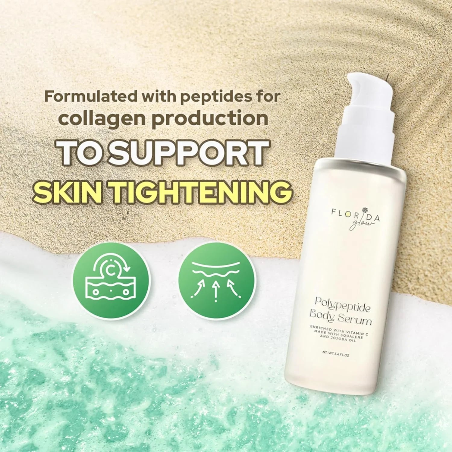 Vitamin Men | Jojoba Enriched Polypeptide Skin Scent Body - Sage Serum for | - Boosting Collagen Oil With Pacific C, Oil Squalene, & Glow Dry Florida Oz Glow Moisturizer 3.6fl Women For Skincare
