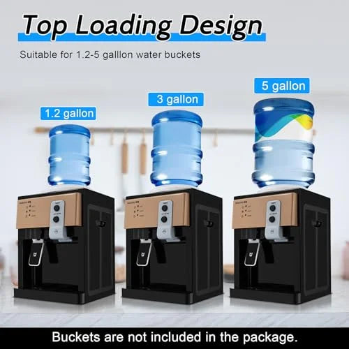 110V Dispenser Dispenser and Water for 5/3 Home Countertop Use Hot Office Water Cold Gallon Cooler
