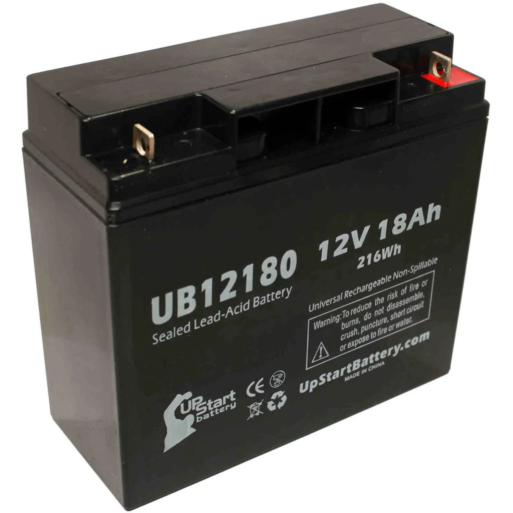 Battery 18000mAh, 18Ah, Battery Sealed AORTA UB12180 Lead Universal T4 (12V, 4x 100 SYSTEM SLA) Compatible PUMP - - INTRA AGM, Datascope Pack Terminal, Acid Replacement