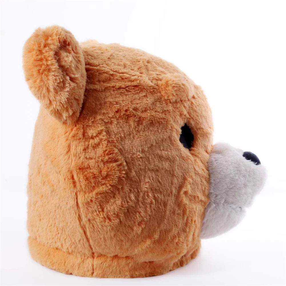 Head Teddy Mask Costume Mascot Plush Mascot Bear Character