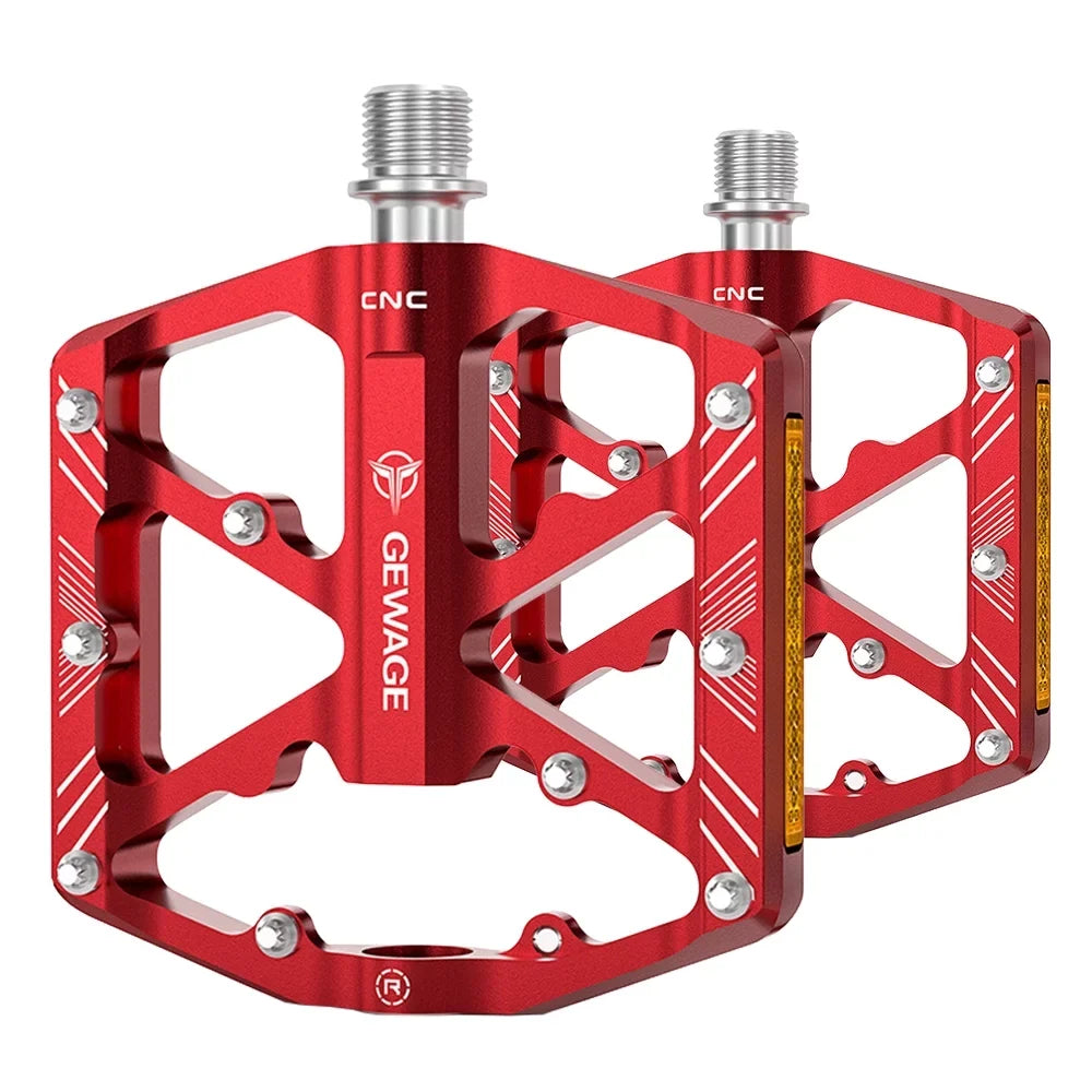 Pedals Pedals Aluminum Non-Slip Reflectors Cycling Bike Mountain GEWAGE with Platform Bike Pedals Alloy Pedals