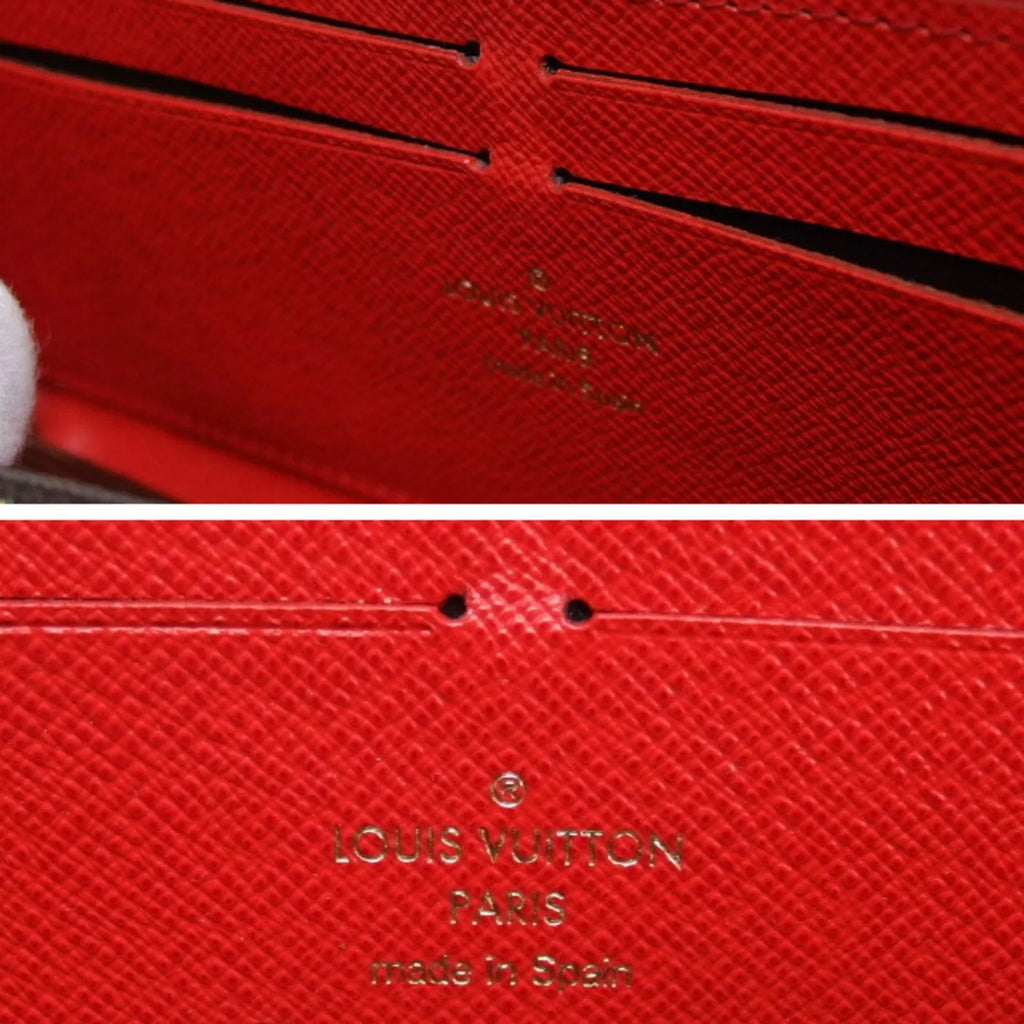 Louis Pre-Owned Clemence Long (Good) Monogram Vuitton Wallet Red Wallet M62940