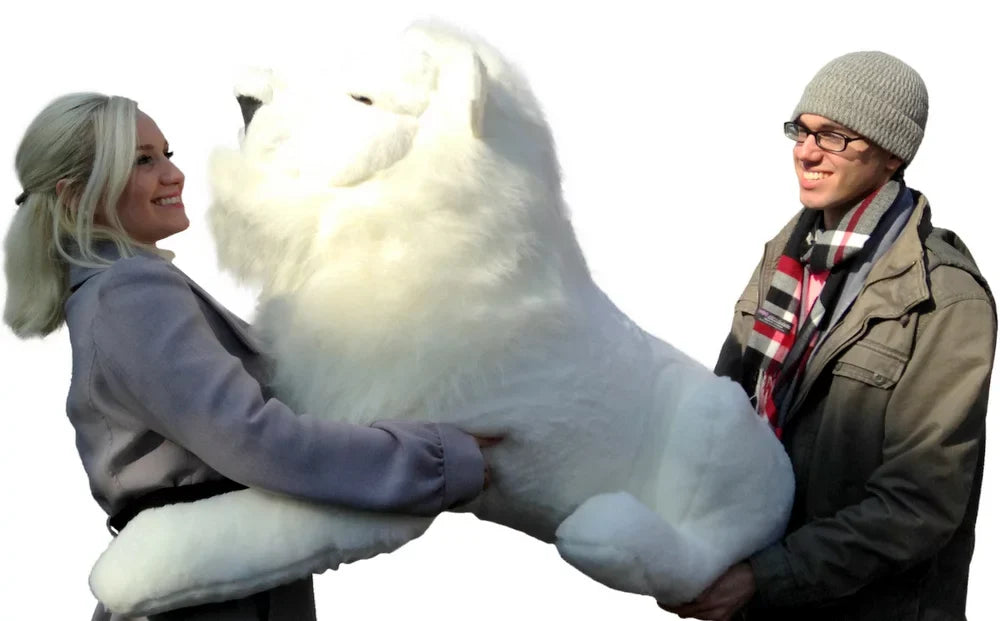 Stuffed Made American Inches America Giant the 48 Made in Soft Lion WHITE USA