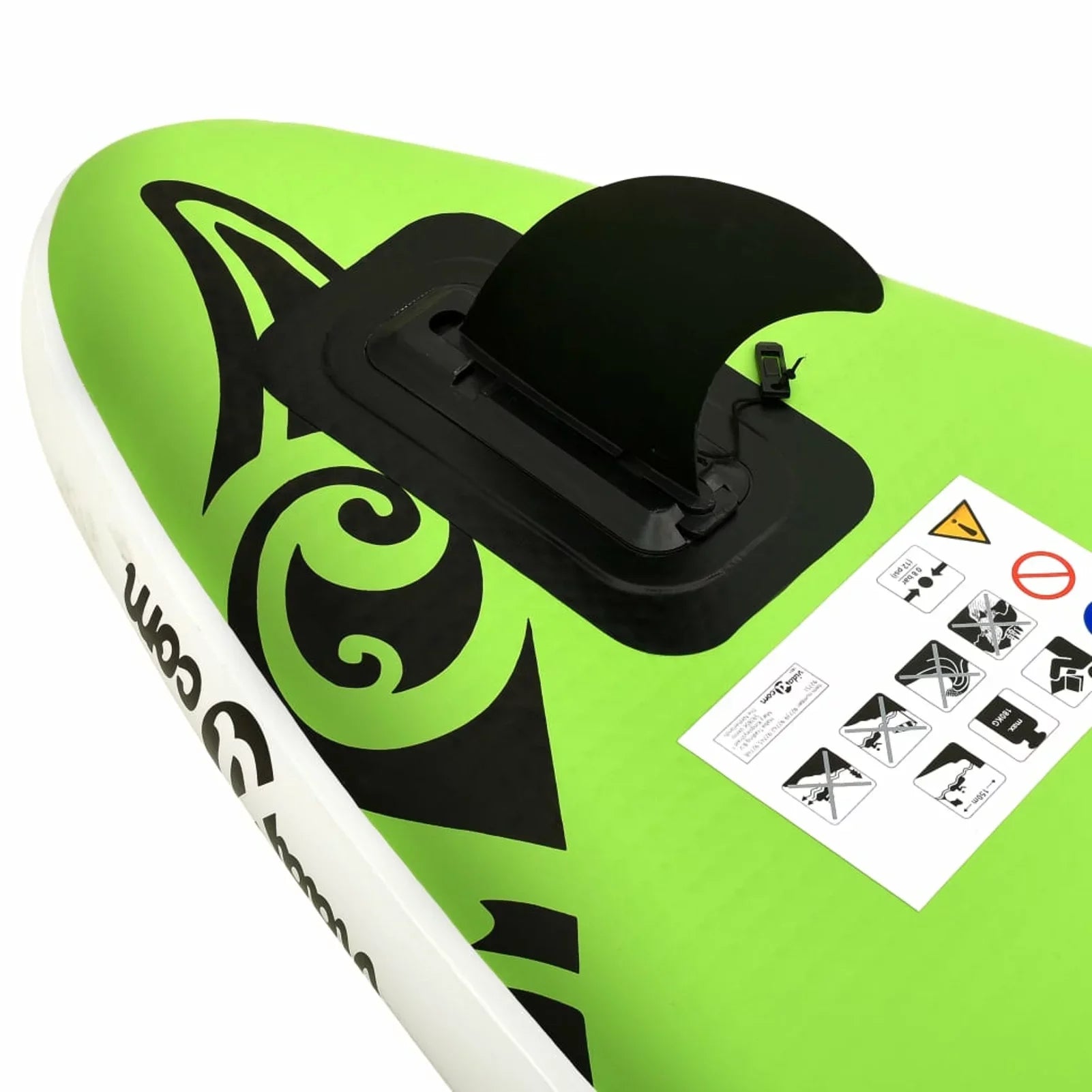Inflatable Set 120.1"x29.9"x5.9" Green Paddleboard Walmeck