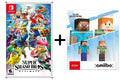 Nintendo Bros Figures + Ultimate Steve/Alex Super - Smash Switch amiibo