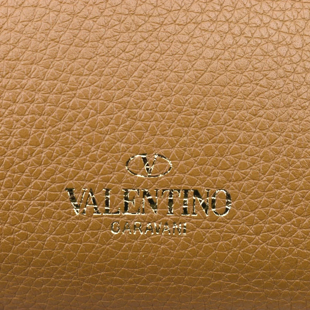 Camel Leather VALENTINO Bag Spike Pre-Loved Belt