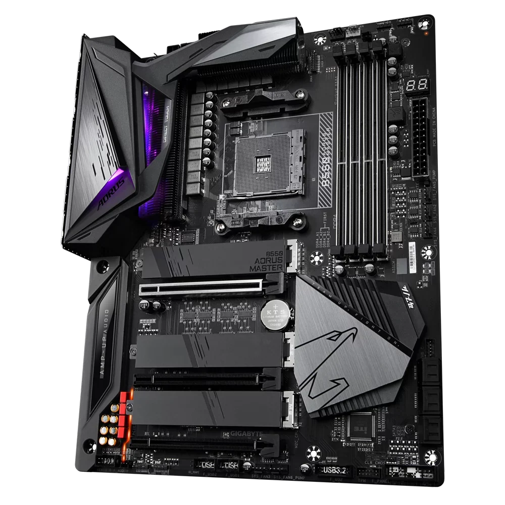 VRM AMD 16 AORUS with Direct B550 GIGABYTE Digital Motherboard Phases