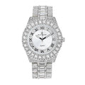 Date Designer Dials- Hop Iced and Raymond &Day Fully ST10535 Diamond Silver) Hip Mens Rocks Read Colorful Out - Charles Out w/Easy Big Watch Timepiece Blinged (ST10537-RN