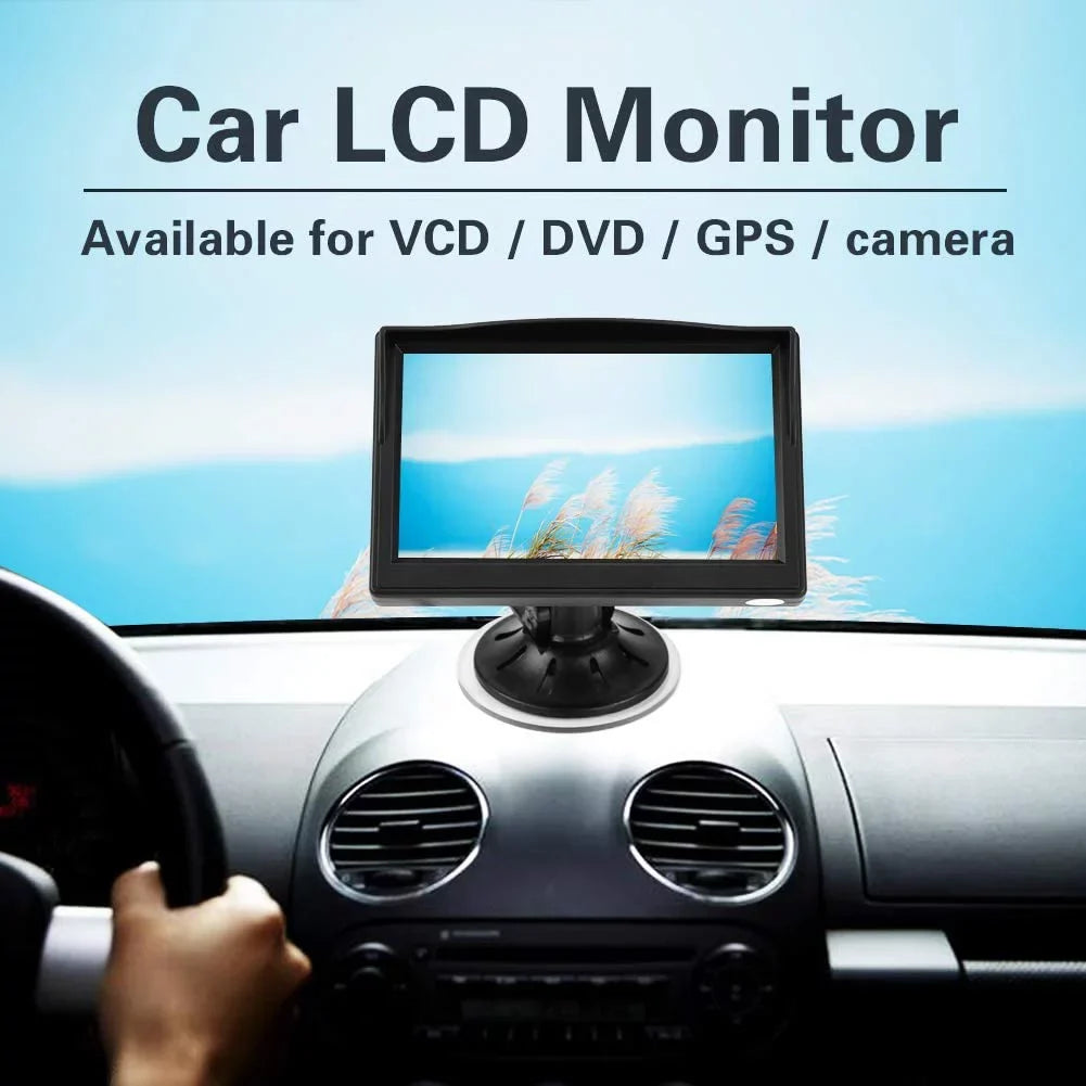 View Backup System Reverse Kit Monitor Camera for with 5'' Wireless System Rear Car/Truck/Van/Pickup/Camper