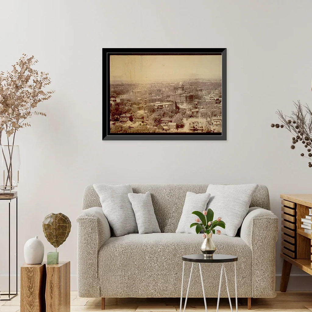 21-7/8" 17-7/8" x Historic of Denver Framed Panorama - 2, Print,