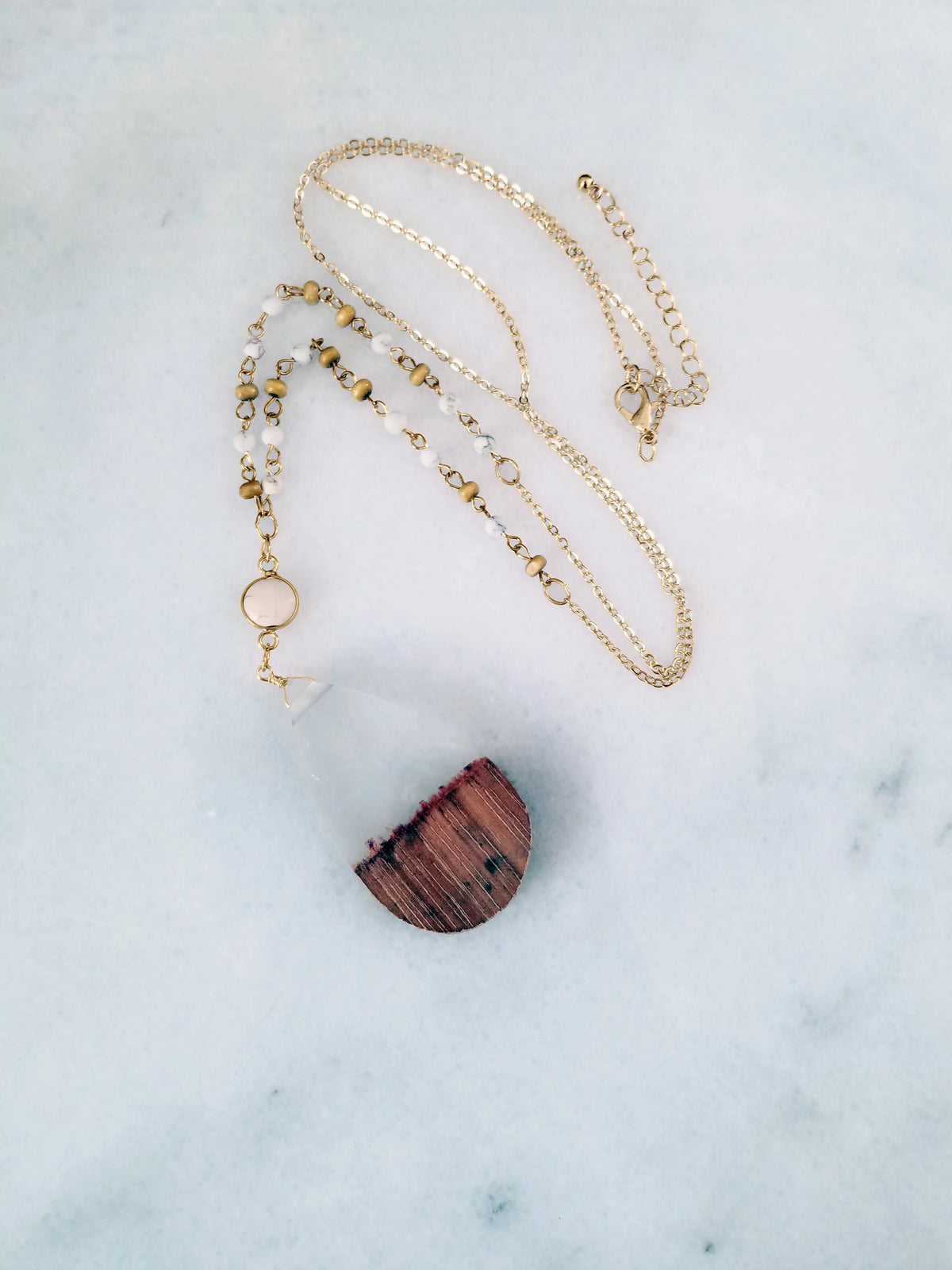 Chain Boutique for Wood Beaded Clear Inc Anniversary | Tenes Box Wood Pendant Resin Women, Necklace Blue Gift
