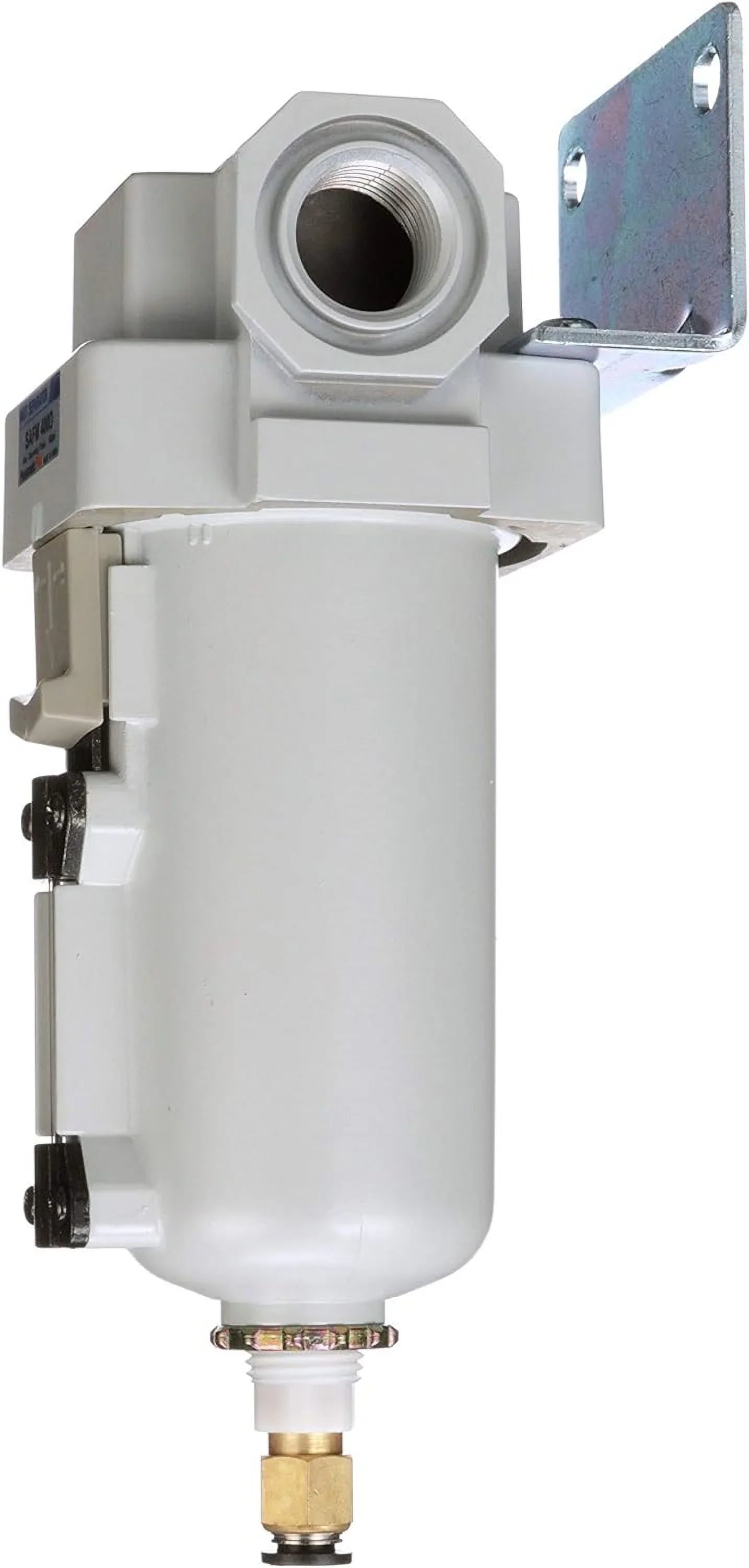 0.1 metal bracket - 1/2" auto bowl, drain, air compressed npt micron, filter, coalescing