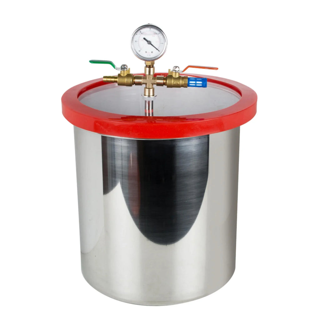 Pump Machine [5 Steel with and Efficiently Eliminate Stainless Ultimate Chamber 3CFM Vacuum Kit Vacuum Degassing Air Silicone Gallon] The Bubbles Our - Powerful