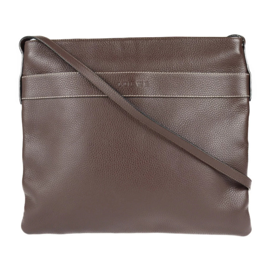 shoulder without Pre-Owned bag large (Good) leather brown LOEWE gusset Loewe