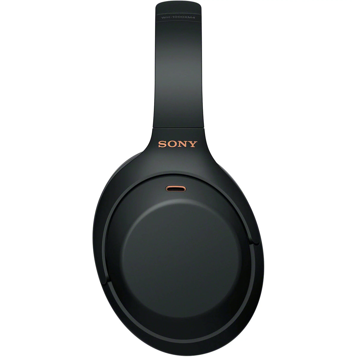 Connection WH-1000XM4 Type-C for Compact Cable, USB Wireless - Headphones Carry Plug Cloth Cable, Sony In-Flight Over-Ear Includes: Case & Microfiber Use, Noise-Canceling Adapter (Black) Cleaning