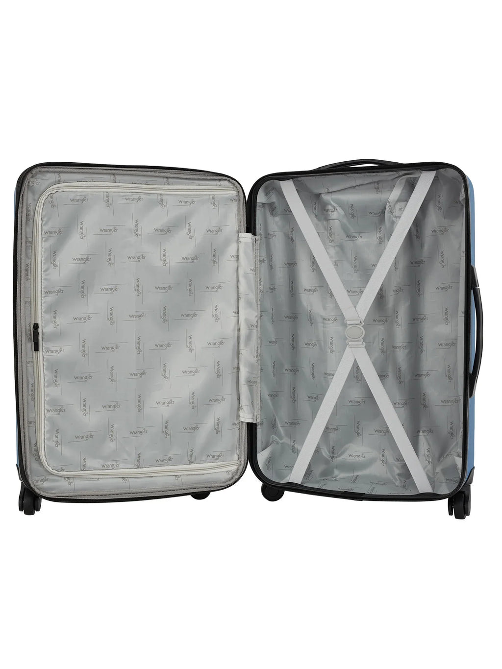 3pc. Set, Rolling Upright Blue Vallarta Expandable Wrangler Travel Luggage