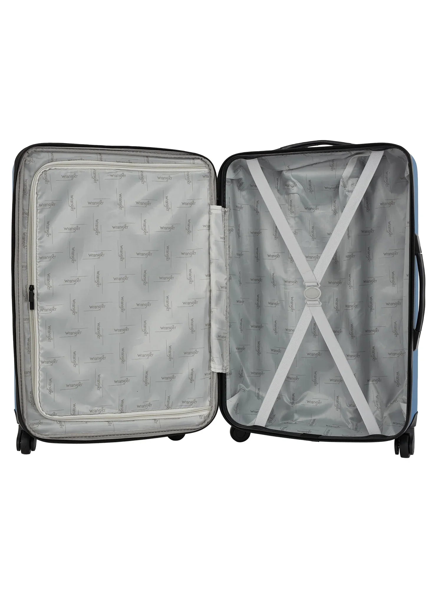 3pc. Set, Rolling Upright Blue Vallarta Expandable Wrangler Travel Luggage