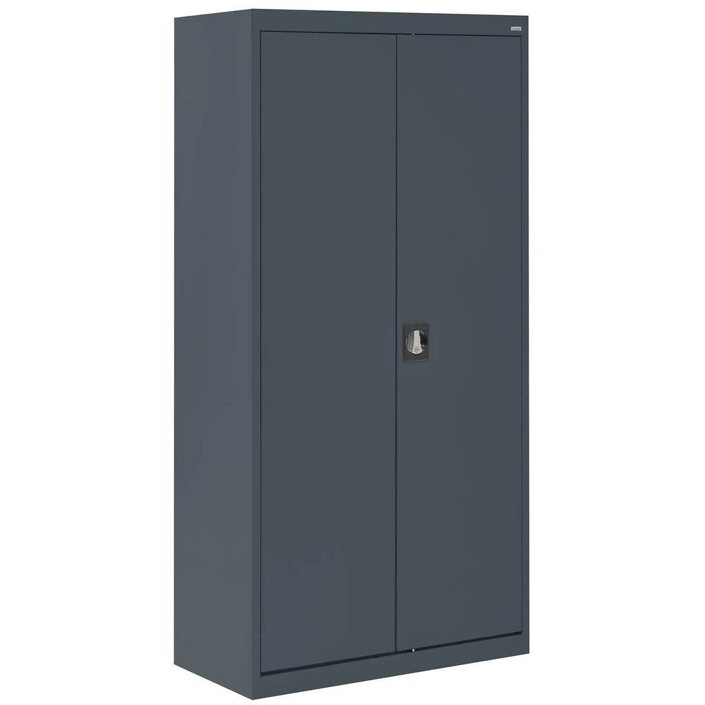 Adjustable Series 36"W 24"D Wardrobe x x Elite Shelf, Charcoal with Cabinet 72"H,