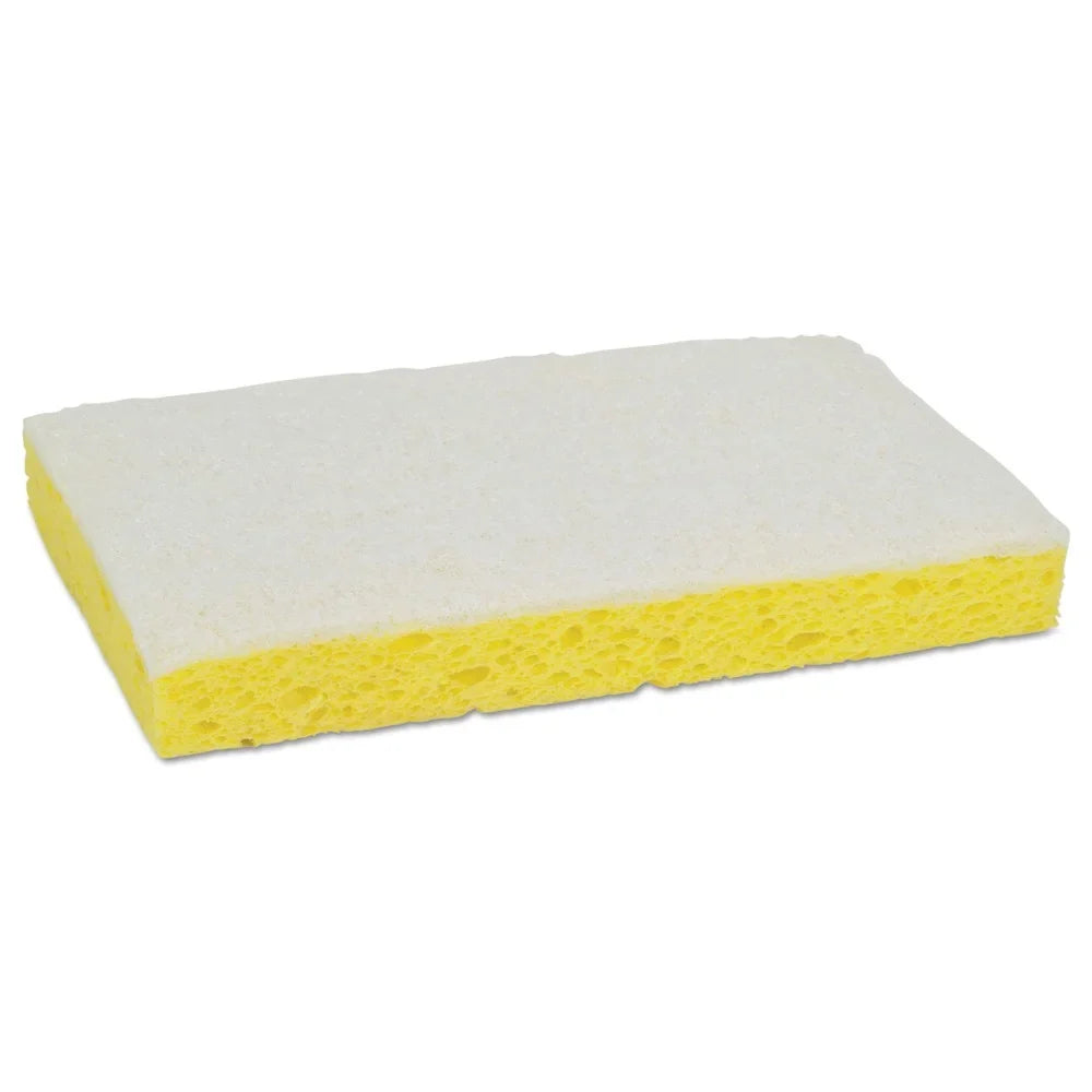 PROFESSIONAL in. Yellow/White 0.7 in. - #63 Scotch-Brite Thick Sponge 3.6 63 6.1 in. x (20/Carton) Light-Duty Scrubbing