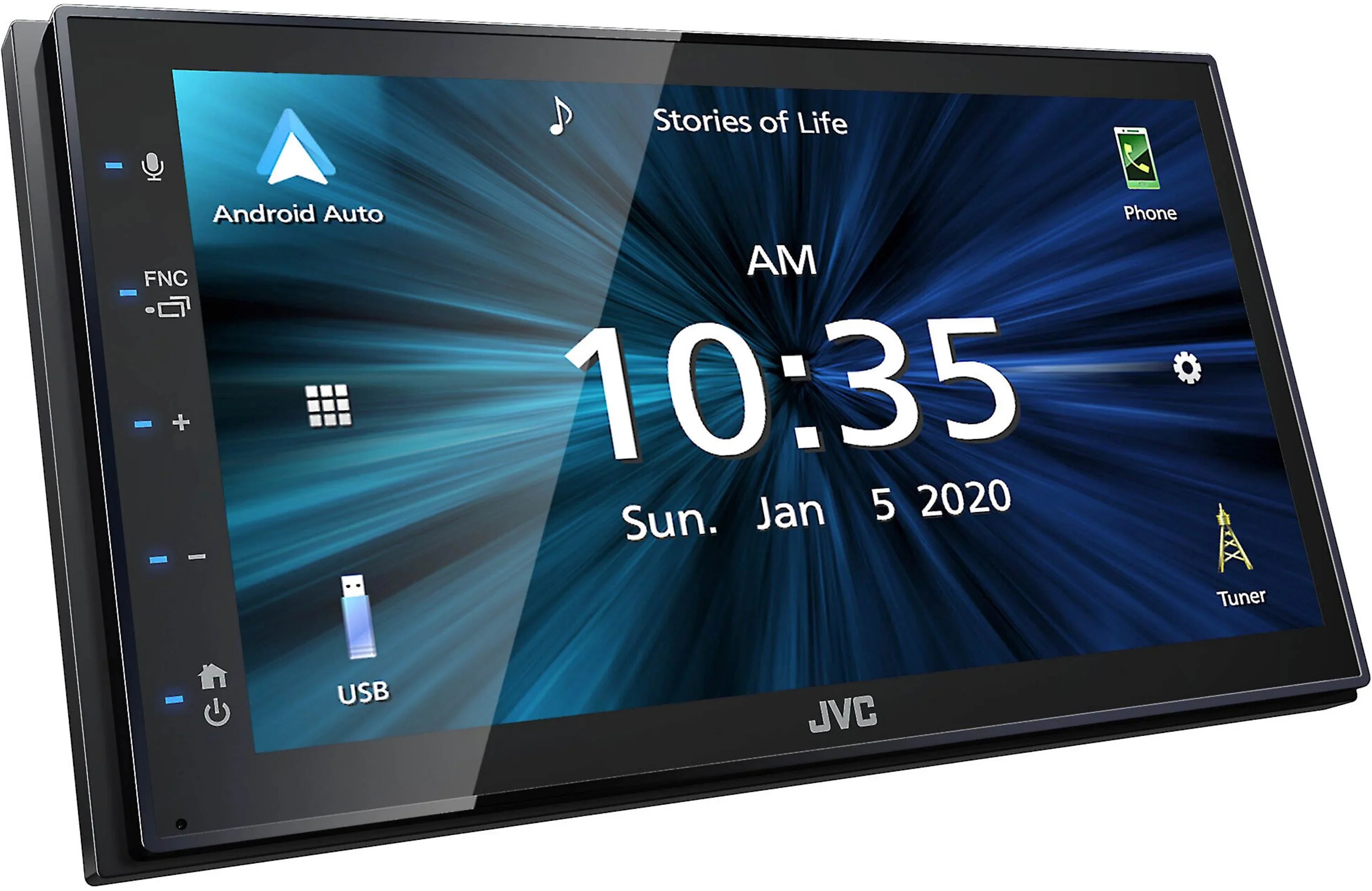 Rearview fixed Camera Holder Magnet Phone Touchscreen & KW-M56BT JVC 6.75" Digital Monitor+Absolute Multimedia w/ Receiver CAM900