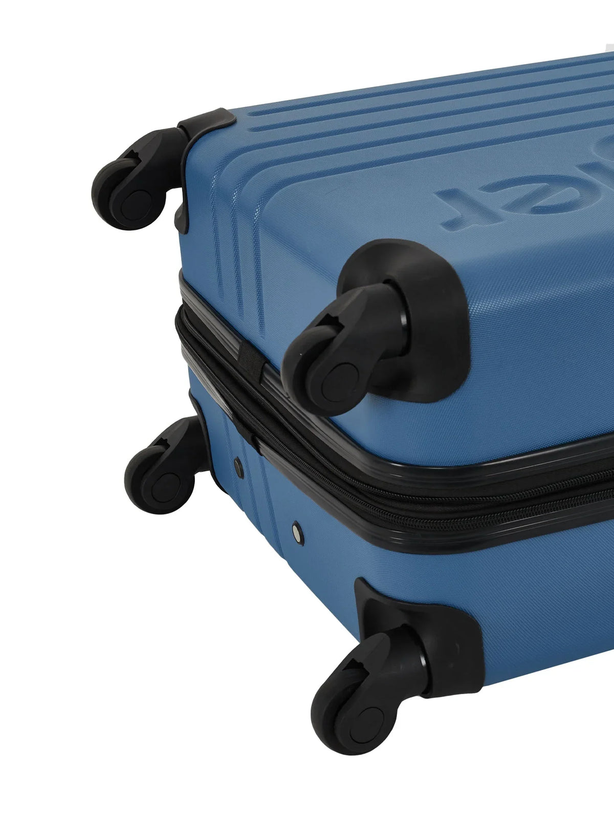 3pc. Set, Rolling Upright Blue Vallarta Expandable Wrangler Travel Luggage