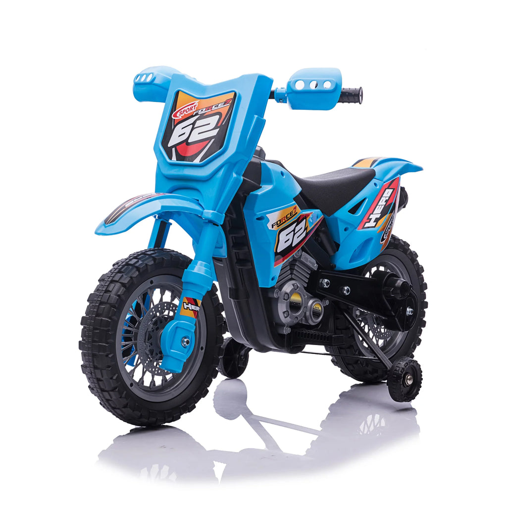 '- 3 Wheels Unisex Blazin' and Operated Ages up. Bike 6V - Battery Years Toy 1.8 Blue Mph Max Dirt