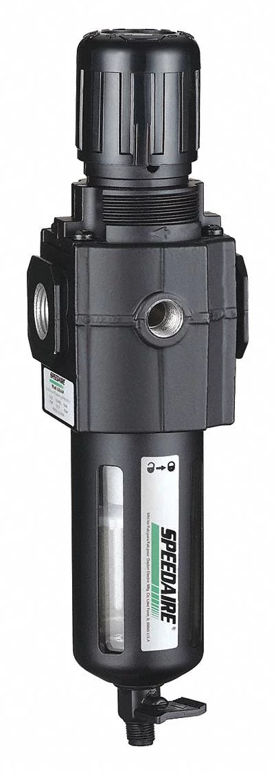 Filt-Reg,1/4"NPT,80 Speedaire cfm,40 micron 4ZK87