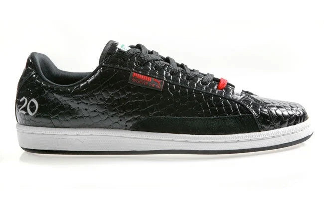 SKIN WOMEN BLACK CROCODILE LA. SPORTIE 7 UNISEX MATCH PUMA 5.5 NEW MEN SHOES //