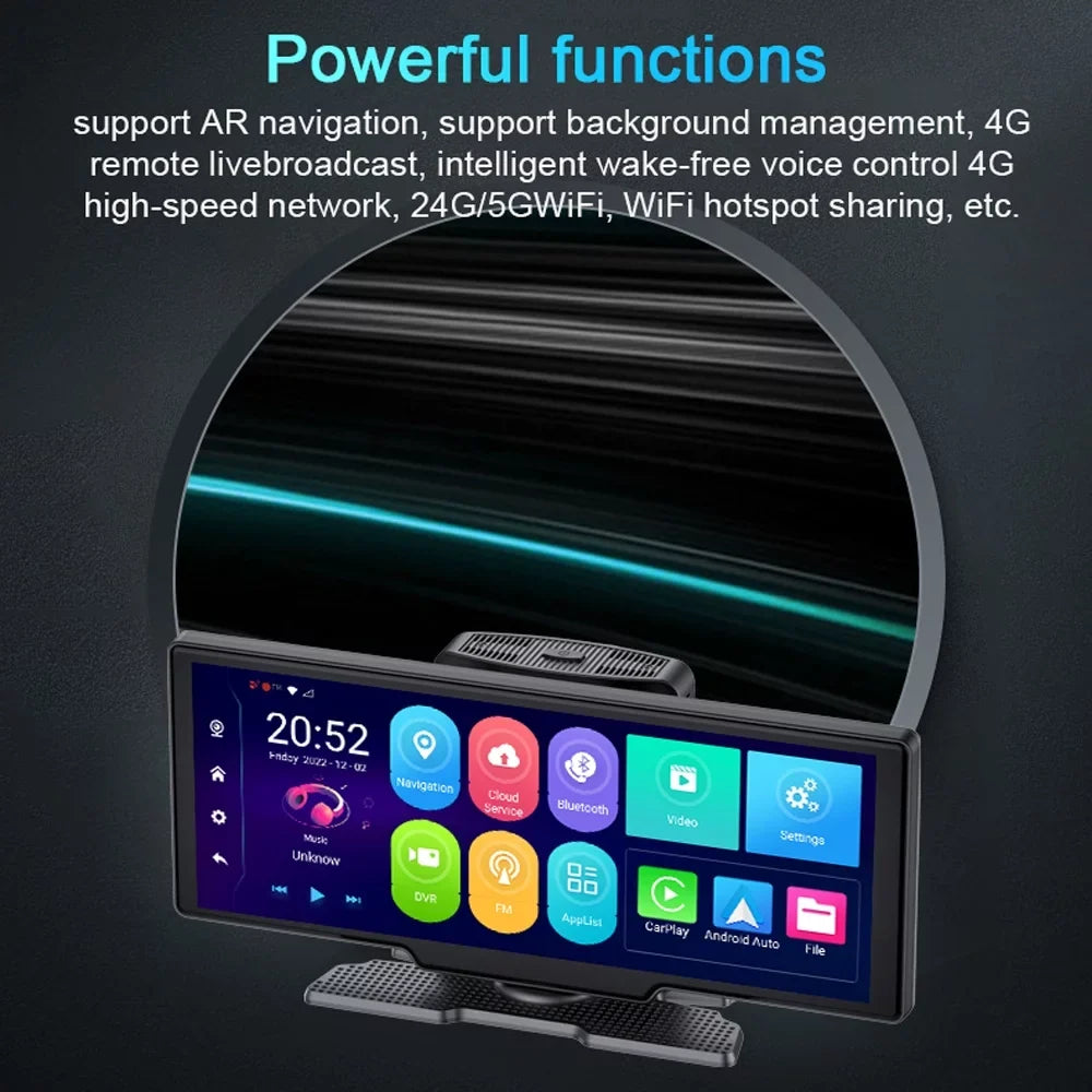 Lens Viewing Recorder 170 Car Car System Global Recorder Multi-language Positioning Dual 10.26in Wide walmeck Video Degree Cam Night Car Dash Auto DVR Navigation Angle