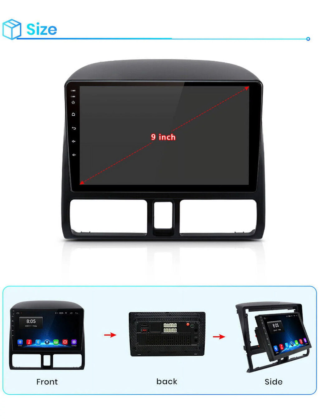 9 Bluetooth WiFi Navigator 2006,2+32GB for Stereo AWESAFE FM with 2005 GPS 2001 Auto Car Wireless Mirror 2004 Radio 2003 Honda Android Inch CRV Link Carplay Radio 2002 Touch Screen
