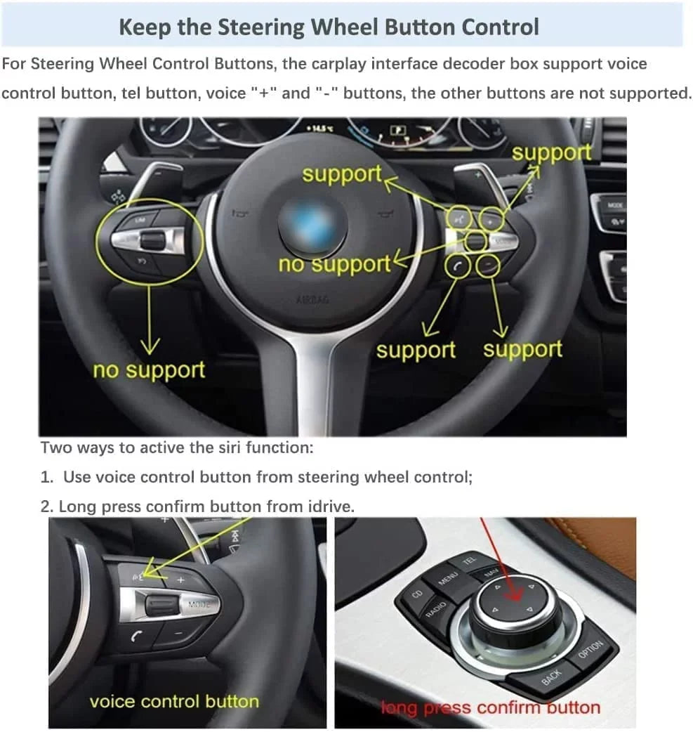 5 BMW Wireless Auto, YouTube Wireless X5 System 3 7 Road 6 Mirrorlink, 2008-2012, X3 Android 1 Carplay Retrofit for Series Kit Top CIC X1 Support X6 Decoder